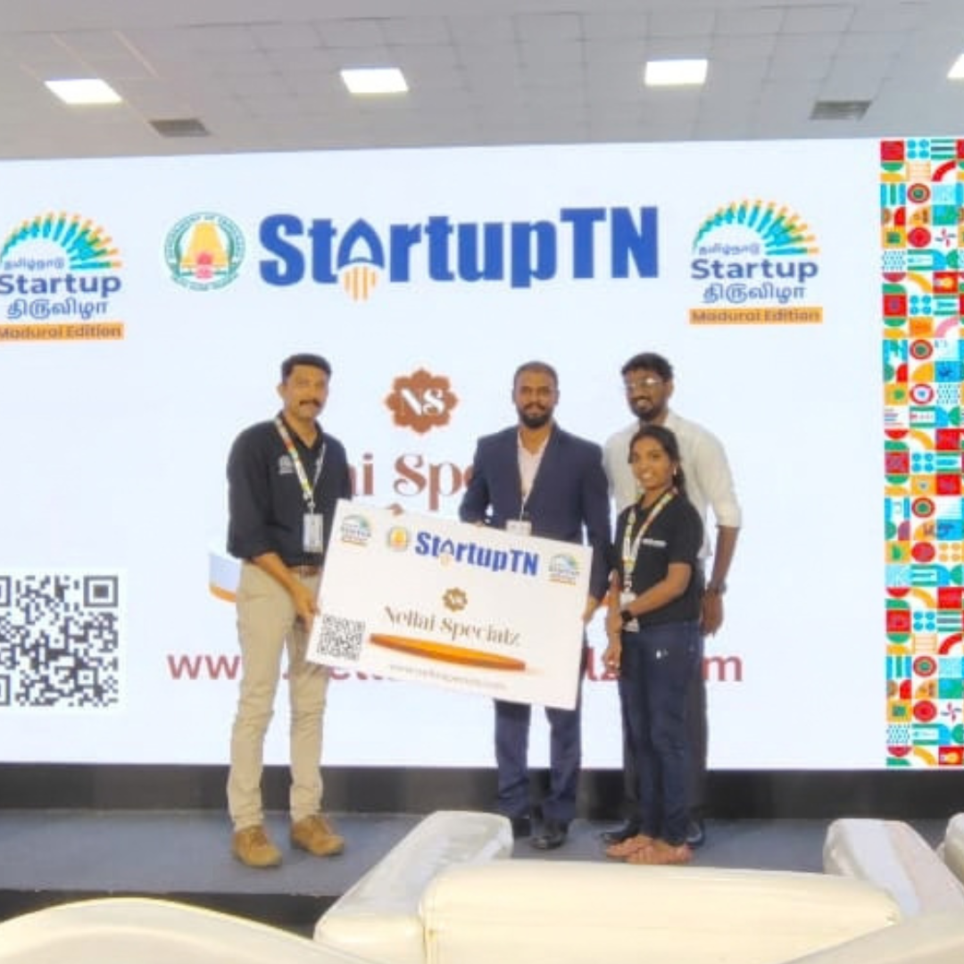 Nellai Specialz team at a StartupTN event